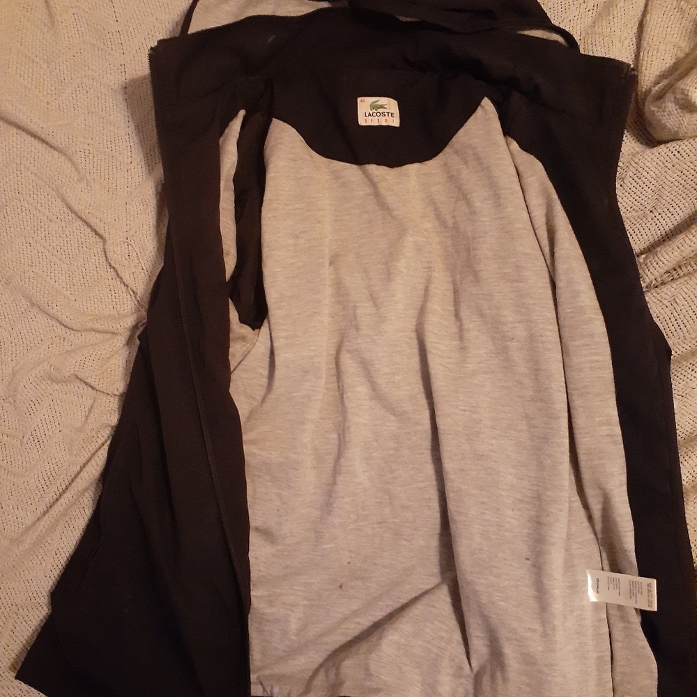 Lacoste jacket with detachable hood